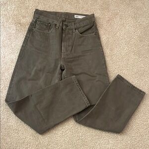 Zara Khaki Green jeans
